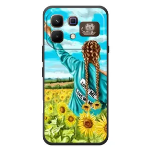 Чохол Стильні дівчата на Infinix Note 60 Pro (Дівчина на полі)
