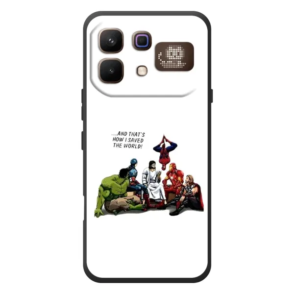 Чехол с рисунком «Иисус супергерой» для Infinix Note 60 Pro Чехол с рисунком «Иисус супергерой» для Infinix Note 60 Pro