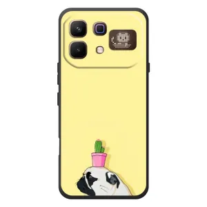 Бампер для Infinix Note 60 Pro с картинкой "Песики" (Кактус на голове)