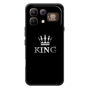 Чохол (Корона на чорному фоні) для Інфінікс Ноут 60 Про (KING)