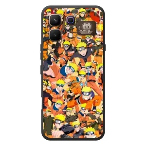 Чехлы с принтом Наруто на Infinix Note 60 Pro (Коллаж Наруто)