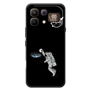 Силиконовый бампер с принтом "Наса" на Infinix Note 60 Pro (Космонавт баскетболист)