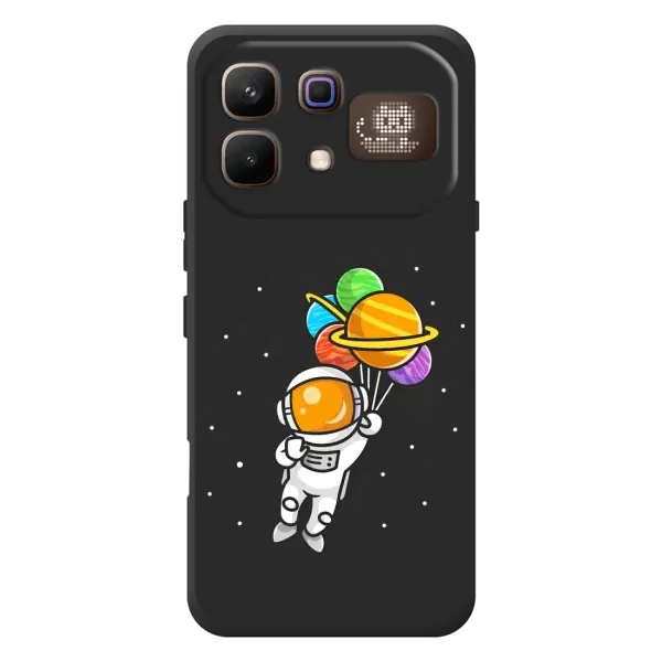 Чехол с рисунком «Космонавт с шариками» для Infinix Note 60 Pro
