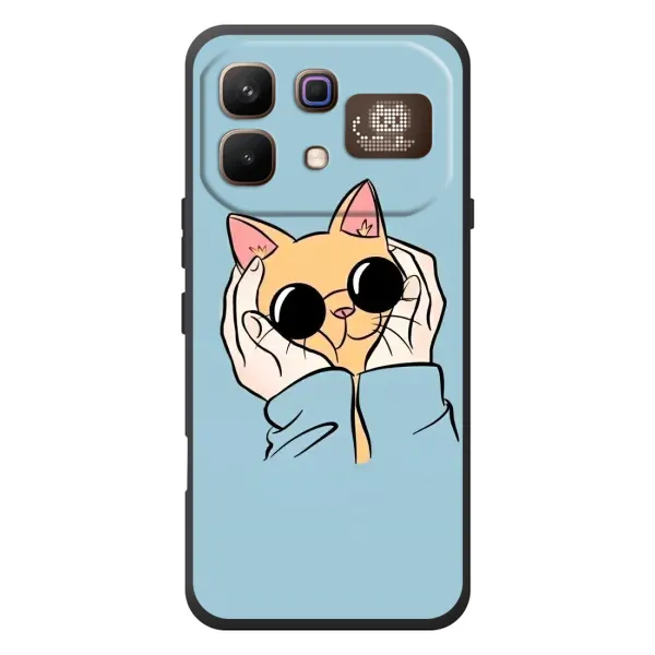 Чехол с рисунком «КОТИК в очках» для Infinix Note 60 Pro Чехол с рисунком «КОТИК в очках» для Infinix Note 60 Pro