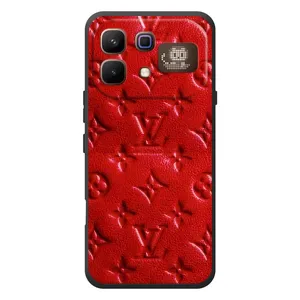 Текстурний Чохол Louis Vuitton для Інфінікс Ноут 60 Про (Червоний ЛВ)