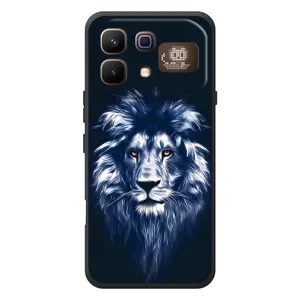 Чехол с картинкой на Infinix Note 60 Pro (Лев - синий)