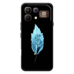 Чехол с картинками на черном фоне для Infinix Note 60 Pro (Листочек)