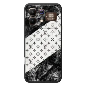 Чохол Стиль Louis Vuitton на Infinix Note 60 Pro (LV на білому)