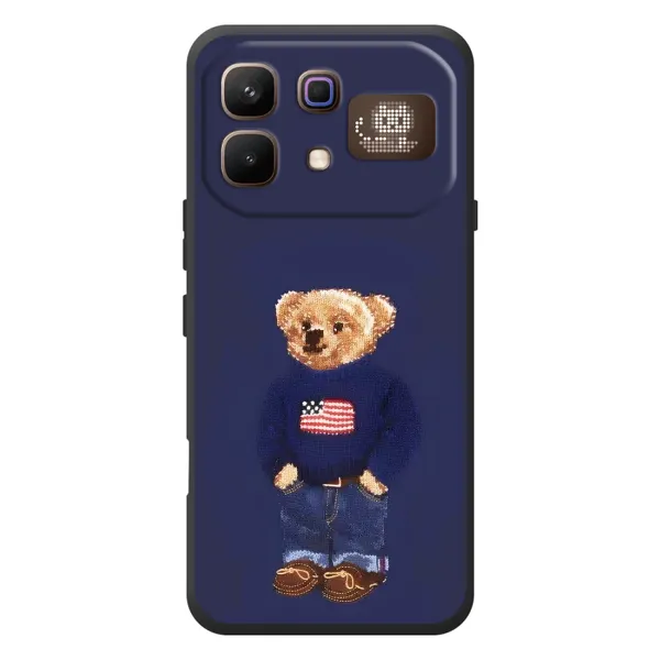 Чехол с рисунком «Мишка USA» для Infinix Note 60 Pro