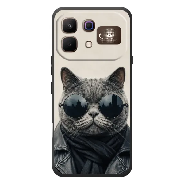 Чехол с рисунком «Модный кот» для Infinix Note 60 Pro Чехол с рисунком «Модный кот» для Infinix Note 60 Pro
