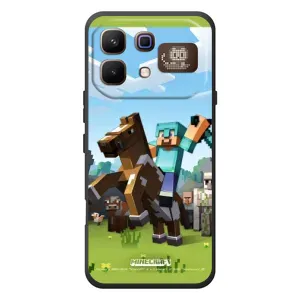 Чохли для Infinix Note 60 Pro (Персонажі МайнКрафт) (На коні)