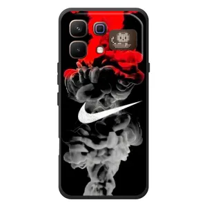 Силіконовый Чохол на Infinix Note 60 Pro з картинкою НАЙК (Nike дим)