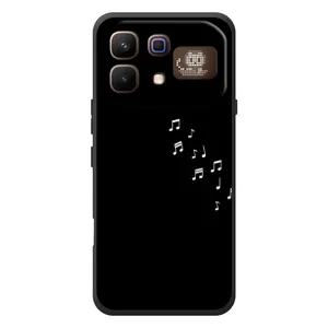 Чехол с картинками на черном фоне для Infinix Note 60 Pro (Ноты)