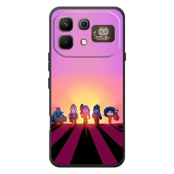 Чехол с рисунком «Персонажи в закате» для Infinix Note 60 Pro Чехол с рисунком «Персонажи в закате» для Infinix Note 60 Pro