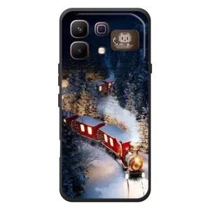 Силіконовий бампер на різдво для Infinix Note 60 Pro (Потяг)