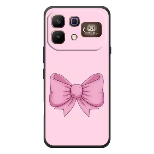 Чехол банты для Infinix Note 60 Pro (Розовый бантик)