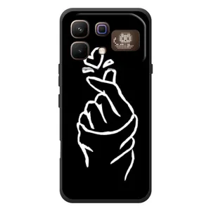 Чохол (Знак сердечка) для Infinix Note 60 Pro (Сердечко на чорному)