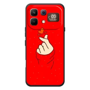 Чохол (Знак сердечка) для Infinix Note 60 Pro (Сердечко на червоному)