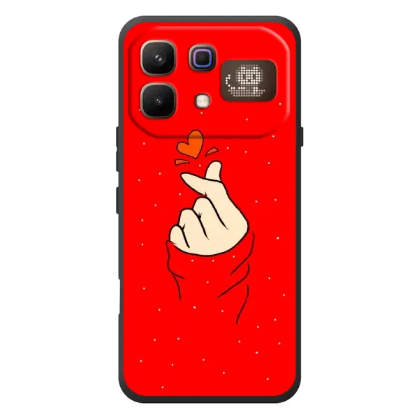 Чехол с рисунком «Сердце на красном» для Infinix Note 60 Pro Чехол с рисунком «Сердце на красном» для Infinix Note 60 Pro