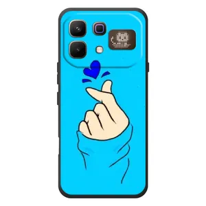 Чохол (Знак сердечка) для Infinix Note 60 Pro (Сердечко на синоьому)