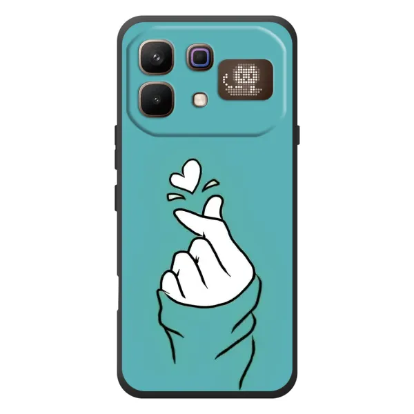 Чехол с рисунком «Сердечко на бирюзовом» для Infinix Note 60 Pro Чехол с рисунком «Сердечко на бирюзовом» для Infinix Note 60 Pro