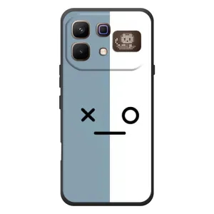 Чохли (ТПУ) (смішні стікери) для Infinix Note 60 Pro (Сіро-білий)