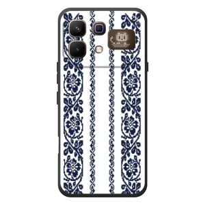 Силіконовый Чохол на Infinix Note 60 Pro з картинкой Вишиванки (Синя вишиванка)