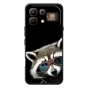 Силиконовый Чехол с Енотами на Infinix Note 60 Pro (Стильный Енот)