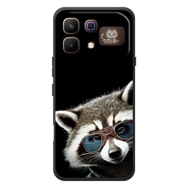 Чехол с рисунком «Стильный Енот» для Infinix Note 60 Pro Чехол с рисунком «Стильный Енот» для Infinix Note 60 Pro