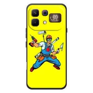 Силиконовый бампер (Работники) на Infinix Note 60 Pro (Строитель)