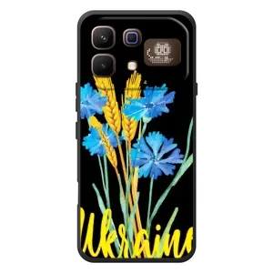Чехол на Infinix Note 60 Pro Украинский дизайн (Ukraine в цветочках)