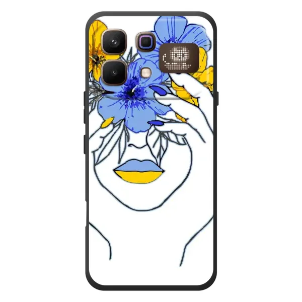 Чехол с рисунком «Украинка на всю голову» для Infinix Note 60 Pro Чехол с рисунком «Украинка на всю голову» для Infinix Note 60 Pro