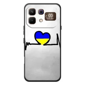 Силиконовый Чехол на Infinix Note 60 Pro (Я-Украина) (Украинская кардиограмма)