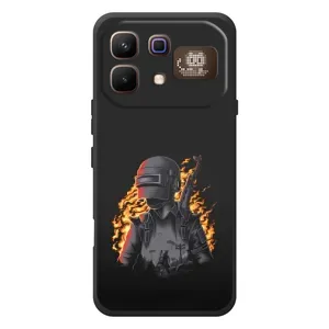 Чохол з картинкою "Герой Pubg" на Infinix Note 60 Pro (В полум'ї)