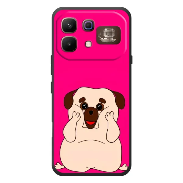 Чехол с рисунком «Веселый Мопсик» для Infinix Note 60 Pro Чехол с рисунком «Веселый Мопсик» для Infinix Note 60 Pro