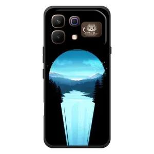 Летний Чехол на Infinix Note 60 Pro (Синий Водопад)