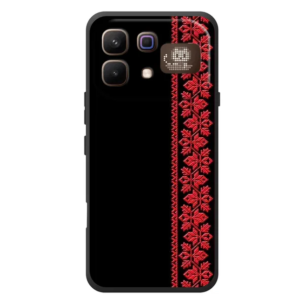 Чехол с рисунком «Вышиванка на черном» для Infinix Note 60 Pro Чехол с рисунком «Вышиванка на черном» для Infinix Note 60 Pro