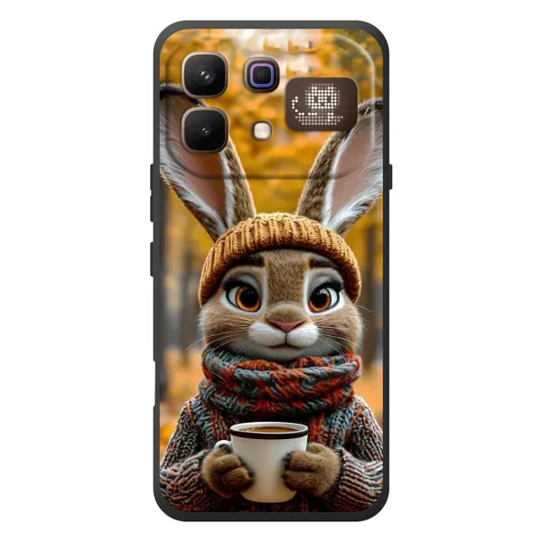 Чехол с рисунком «Зайчик с кофе» для Infinix Note 60 Pro Чехол с рисунком «Зайчик с кофе» для Infinix Note 60 Pro