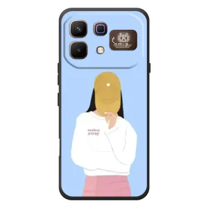 Силіконовый Чохол на Infinix Note 60 Pro з картинкой Модных девушек (Жовта кепка)
