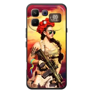 ЗСУ Чохли (TPU) для Infinix Note 60 Pro (Жінка солдат)