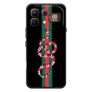 Чохли бренд ГУЧЧІ для Infinix Note 60 Pro (Змій Гуччі)