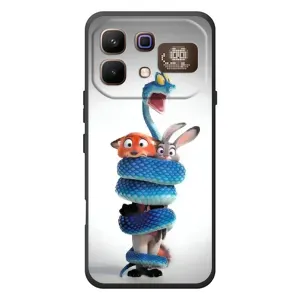 Силиконовый чехол с принтом Зоотрополіс для Infinix Note 60 Pro (Змея Зоо)