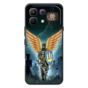 Патріотичний Чохол для Infinix Note 60 Pro (ЗСУ з крильми)