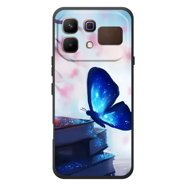 Чехол с рисунком «Бабочка синяя» для Infinix Note 60 Чехол с рисунком «Бабочка синяя» для Infinix Note 60