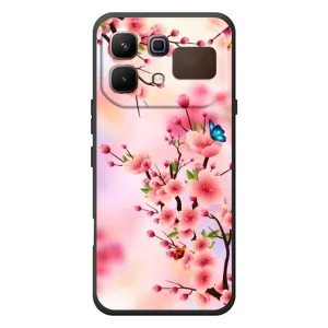 Чехол с принтом САКУРЫ на Infinix Note 60 (Бабочки на сакуре)