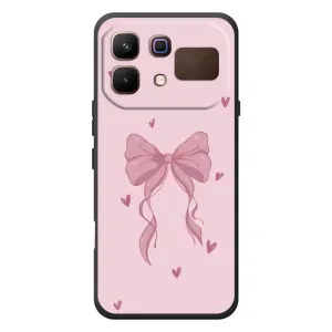 Чехол банты для Infinix Note 60 (Бант на розовом)