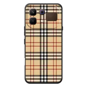 Чехол с Брендами одежды на Инфиникс Ноте 60 (Burberry стиль)