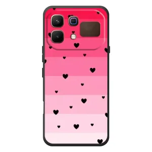 Чохли з тематикою "Маленькі Сердчеки" на Infinix Note 60 (Чорні сердечка)