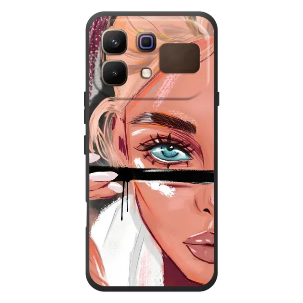 Чехол с рисунком «Девушка и ресницы» для Infinix Note 60