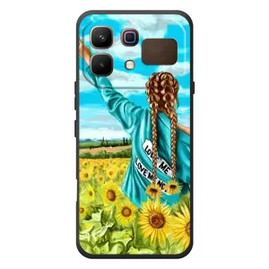 Чохол Стильні дівчата на Infinix Note 60 (Дівчина на полі)